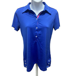 Oakley Polo Shirt Size XS Blue Golf Top Casual Blouse Short Sleeve